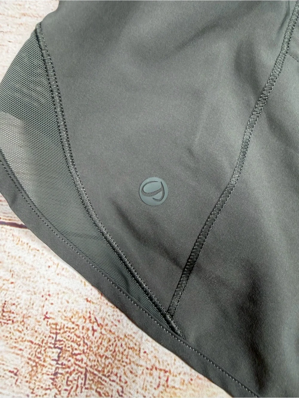 CRZ YOGA Olive Drawstring Athletic Shorts - Workout, Lifting, Running